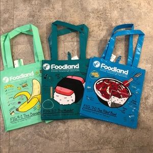 Hawaii Foodland Reusable Bag set of 3